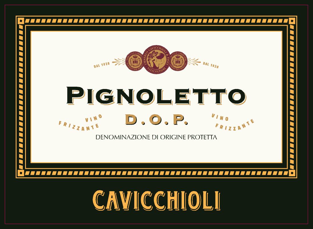 Этикетка итальянского вина DOP Pignoletto Этикетка итальянского вина DOP Pignoletto
